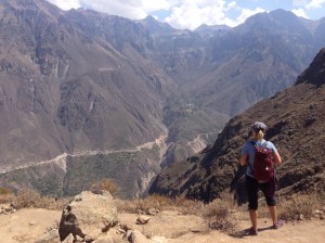 About to hike into the canyon (following a short hour diversion when we missed the trailhead)